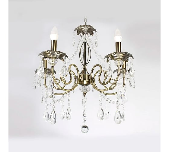 Люстра ESTARES VENECIA 01 5хE14-600x550-Bronze/opal-220-IP20 УУ000003646