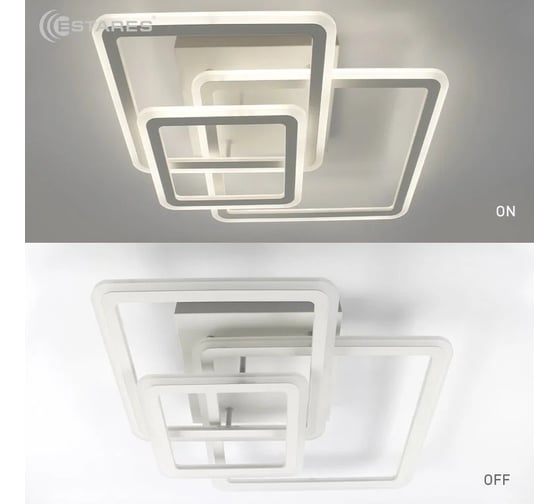 Управляемая светодиодная люстра ESTARES SONNE 80W 3S WH/WH УУ000003866