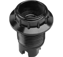 Патрон Е14 ЮПИТЕР карболитовый с кольцом, черный JP7700-05