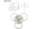 Управляемая светодиодная люстра ESTARES SONNE downlight 80W 4R-APP бел./черн. УУО00004987 6