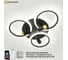 Управляемая светодиодная люстра ESTARES SONNE downlight 80W 4R-APP черн./зол. УУО00004986 1
