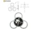 Управляемая светодиодная люстра ESTARES SONNE downlight 80W 4R-APP черн./зол. УУО00004986 3