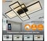 Управляемая светодиодная люстра ESTARES SVEN 85W 3S-APP черн. УУО00005099 2