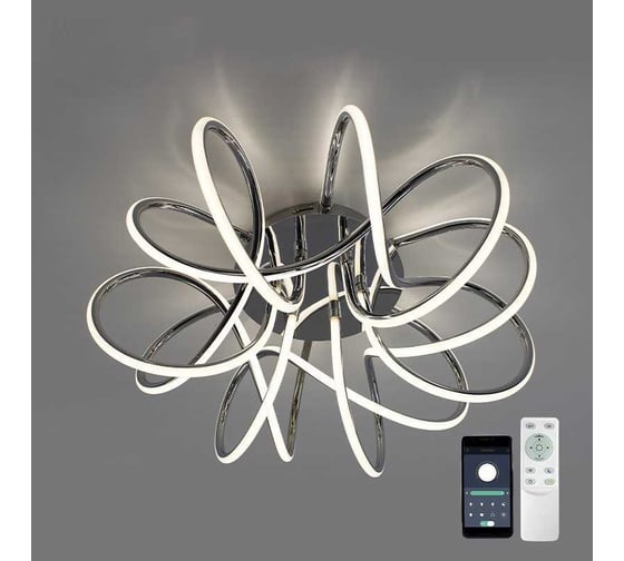 Управляемый светодиодный светильник ESTARES LIANA MUSE 105W R-APP-560x235-CHROME/WHITE УУО00004991