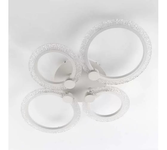 Управляемая светодиодная люстра ESTARES TIRE 60W 4R-APP-645x455x95-WHITE/CLEAR-220-IP20 УУО00004311