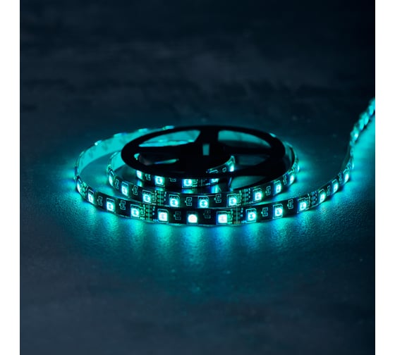 Лента с USB коннектором LAMPER LED 5В, 10 мм, IP65, SMD 5050, 60 LED/m, цвет свечения RGB 141-387