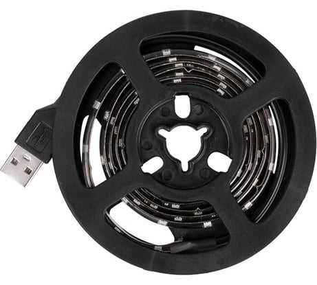 Лента с USB коннектором LAMPER LED 5В, 8 мм, IP65, SMD 2835, 60 LED/m, цвет свечения желтый 141-382