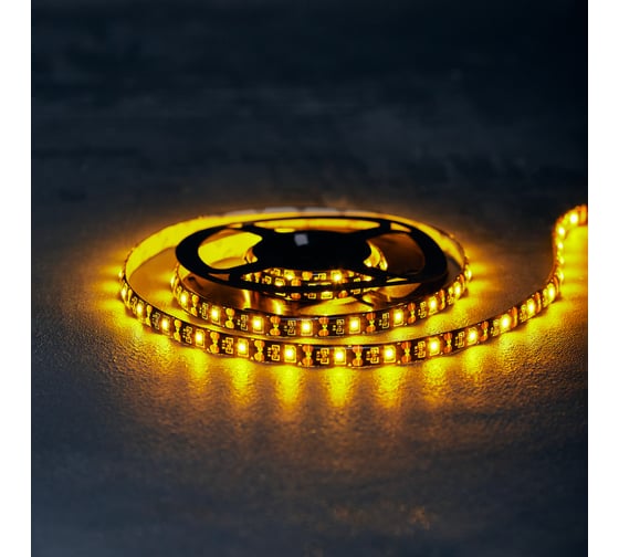 Лента с USB коннектором LAMPER LED 5В, 8 мм, IP65, SMD 2835, 60 LED/m, цвет свечения желтый 141-382