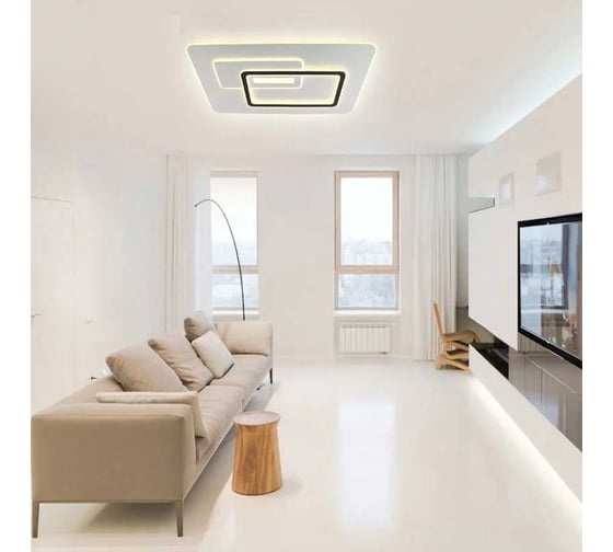 Управляемый светодиодный светильник ESTARES UNIVERSE 150W L-RC-1030x630x50-WHITE/WHITE-220-IP20 УУО00004169