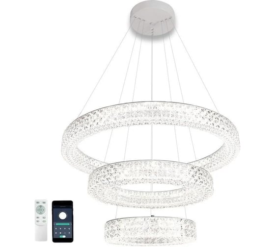 Управляемая светодиодная люстра ESTARES AKRILIKA 120W 3R-APP УУО00004448 1