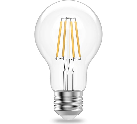 Лампа Gauss Filament Elementary А60 7W 560lm 4100К Е27 LED 1/10/50 22227