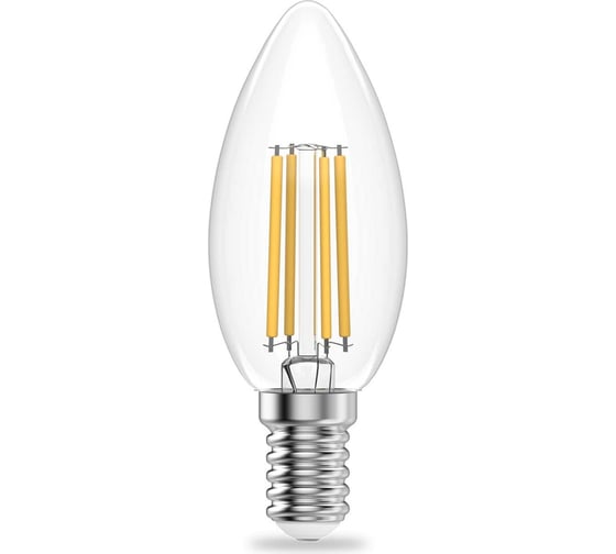 Лампа Gauss Filament Elementary Свеча 8W 510lm 2700К Е14 LED 1/10/100 32118