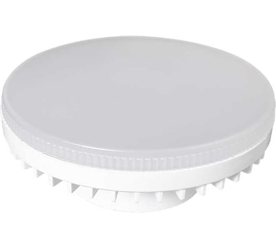 Светодиодная лампа Jazzway PLED-ECO 6Вт таблетка матовая 5000К холодный белый GX53 460лм 230В/50Гц D75х26mm 2852007