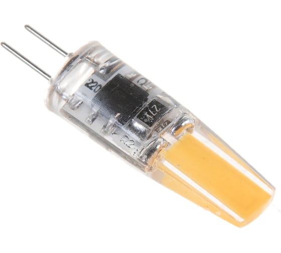 Светодиодная лампа Jazzway PLED-G4 COB 3Вт капсульная 3000К теплый белый G4 240лм 220В силикон d10х38мм 2857446