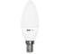 Светодиодная лампа Jazzway PLED-ECO 5Вт C37 свеча матовая 4000К нейтральный белый E14 400лм 230В/50Гц 1036865A 2