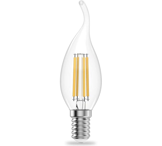 Лампа Gauss Filament Elementary Свеча на ветру 12W 730lm 2700К Е14 LED 1/10/100 42112