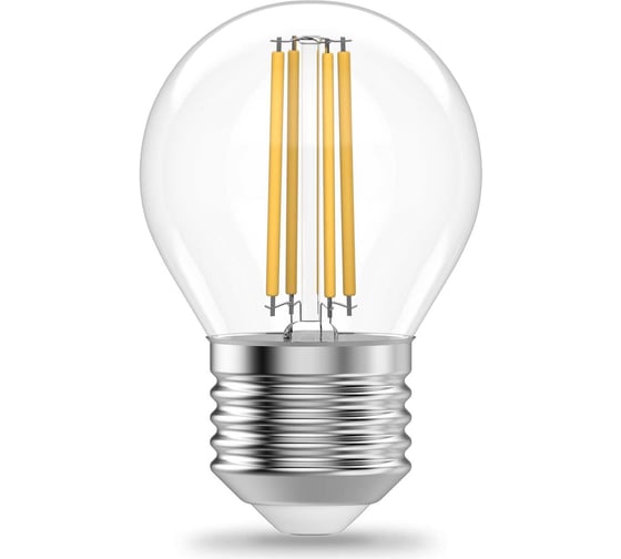 Лампа Gauss Filament Elementary Шар 10W 670lm 4100К Е27 LED 1/10/100 52220