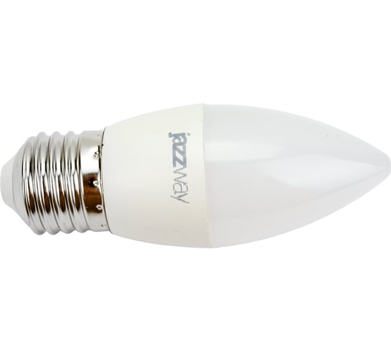 Светодиодная лампа Jazzway PLED-ECO 5Вт C37 свеча 3000К теплый белый E27 400лм 230В/50Гц 2855312A