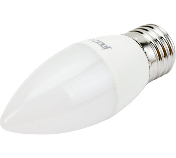 Светодиодная лампа Jazzway PLED-ECO 5Вт C37 свеча 3000К теплый белый E27 400лм 230В/50Гц 2855312A