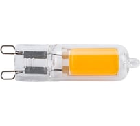 Светодиодная лампа Jazzway PLED-G9 COB 3Вт 3000К теплый белый G9 240лм 220В стекло d136х50мм 5015326