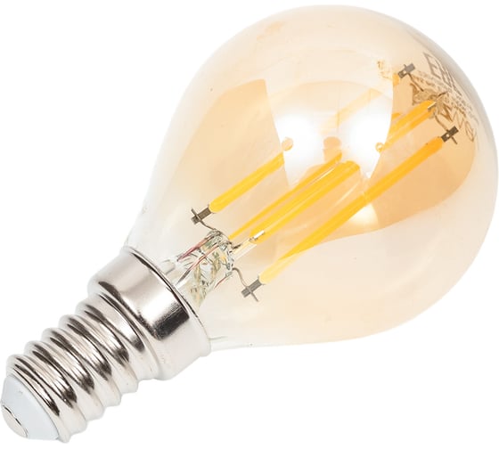 Лампа Jazzway PLED OMNI G45 6w E14 4000K Gold 230, 50 5021273
