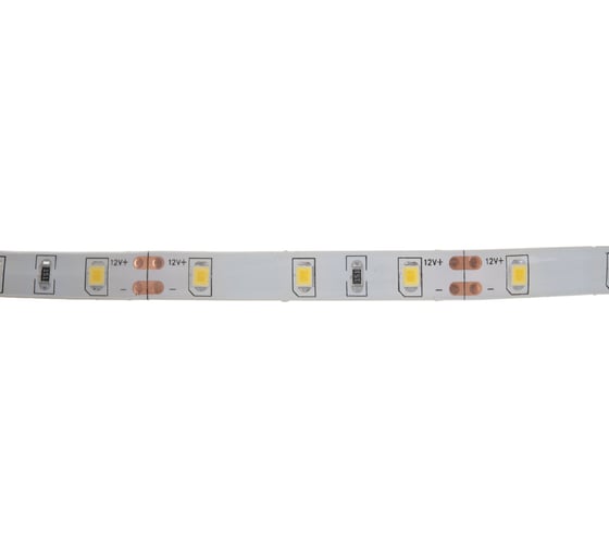 Светодиодная лента OGM 12В, 4,8Вт/м, smd3528 теплый белый LSE-047