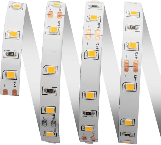 Светодиодная лента OGM 12В, 9,6Вт/м, smd2835 теплый белый LSE-054