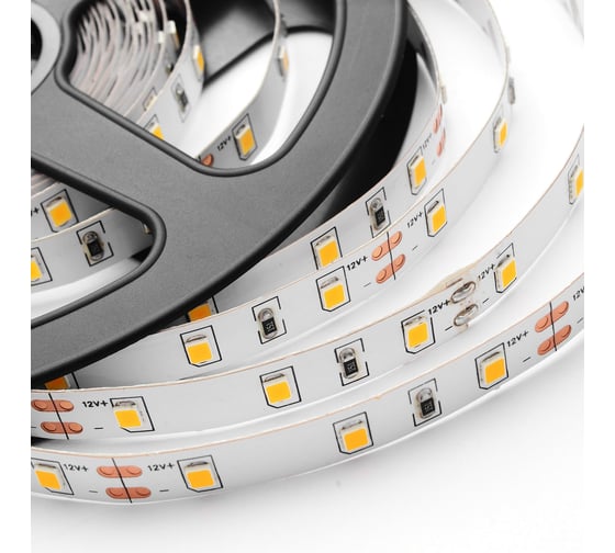 Светодиодная лента OGM 12В, 9,6Вт/м, smd2835 теплый белый LSE-054