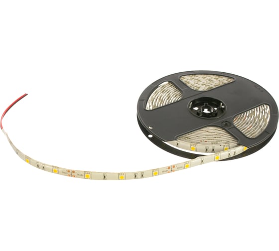 Светодиодная лента OGM 12В, 7,2Вт/м, smd5050, теплый белый LSE-154