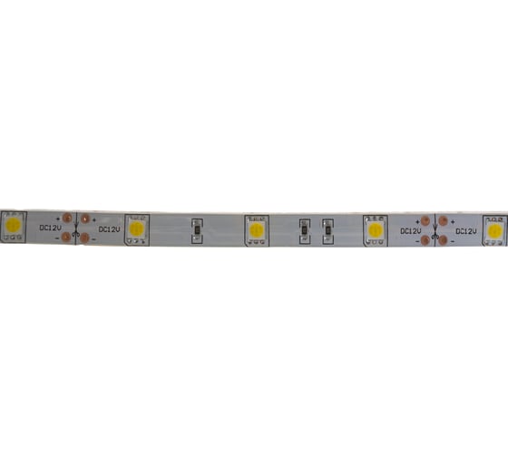 Светодиодная лента OGM 12В, 7,2Вт/м, smd5050, теплый белый LSE-154