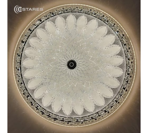 Потолочная люстра-светильник светодиодный ESTARES без пульта SAHARA CHROME 72W УУ000003126