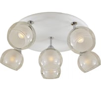 Люстра с поворотными плафонами Citilux Самба белая, хром CL158161
