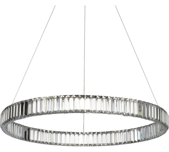 Люстра Citilux Чезаре LED хрустальная, с пультом, хром CL338181