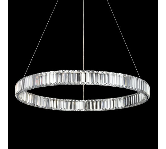 Люстра Citilux Чезаре LED хрустальная, с пультом, хром CL338181