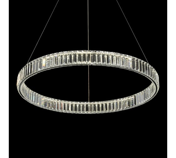 Люстра Citilux Чезаре LED хрустальная, с пультом, хром CL338181
