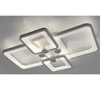 Люстра потолочная управляемая ESTARES с пультом, управляемый светодиодный светильник TIRE 60W 4S-APP-580x420x95-WHITE/CLEAR-220-IP20 УУО00004174