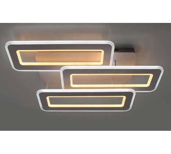 Люстра потолочная управляемая ESTARES светодиодная с пультом TRIPLEX DOUBLE 110W 3L УУО00004172