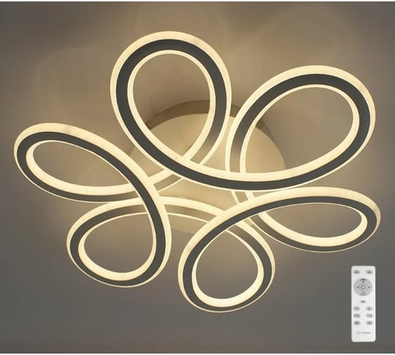 Светодиодная люстра ESTARES с пультом VOLNA DOUBLE SLIM 85W УУО00004159
