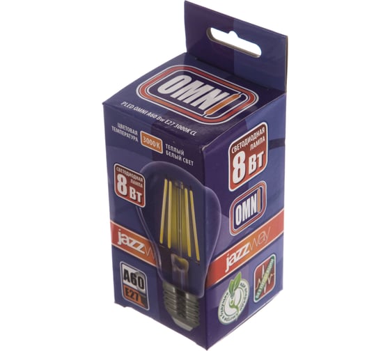 Лампа Jazzway PLED OMNI A60 8w E27 3000K CL 230, 50 5021693