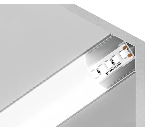 Угловой круглый профиль для светодиодной ленты Ambrella light ILLUMINATION GP2100AL