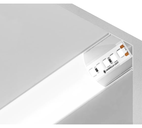 Угловой круглый профиль для светодиодной ленты Ambrella light ILLUMINATION GP2100WH