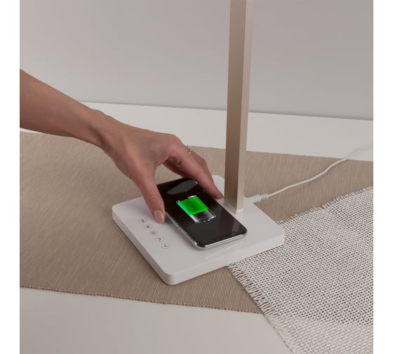 Светодиодный настольный светильник Elektrostandard Lori TL90510 / белый/золотой a039562