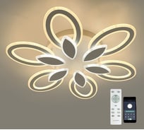 Управляемая светодиодная люстра ESTARES Aurora double 120W 6F-APP-660x105-WHITE/WHITE-220-IP20 УУО00003623