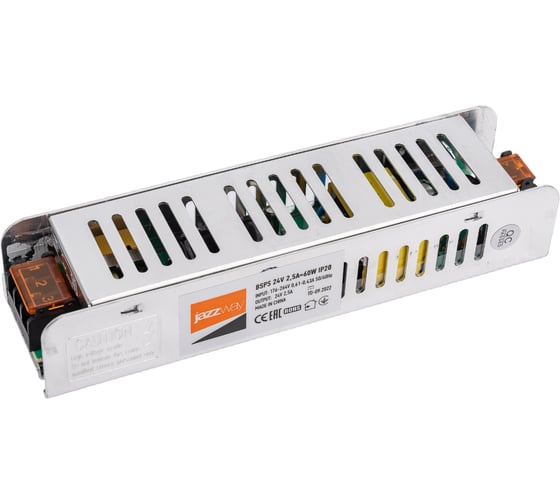 Блок питания для светодиодной ленты Jazzway PRO 60Вт 2.5А 24В IP20 BSPS 5015500