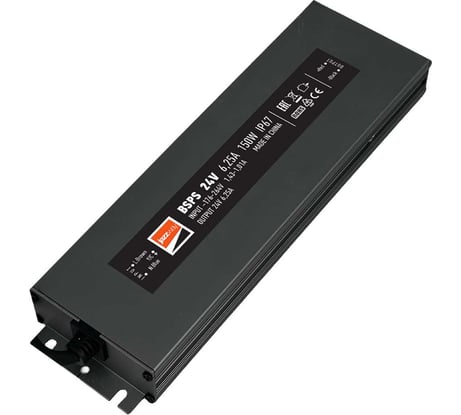 Блок питания для светодиодной ленты Jazzway PRO 150Вт 6.25А 24В IP67 BSPS влагозащитный 5024212