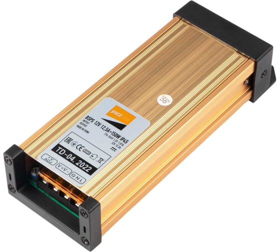 Блок питания для светодиодной ленты Jazzway 150Вт 12.5А 12В IP45 BSPS брызгозащищенный 1001221