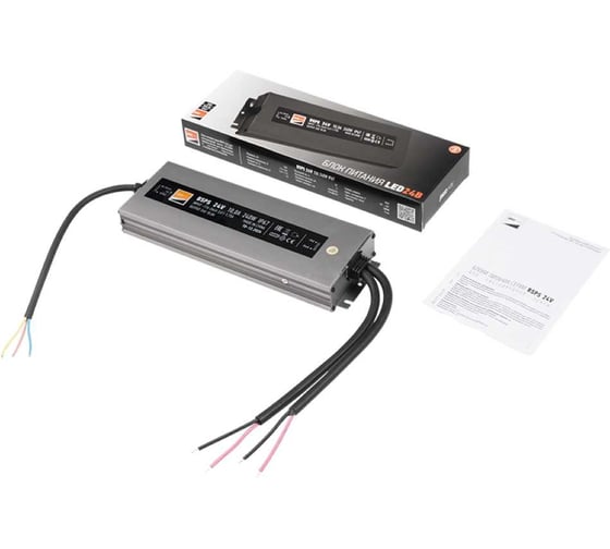 Блок питания для светодиодной ленты Jazzway PRO 240Вт 10А 24В IP67 BSPS влагозащитный 5024236 1