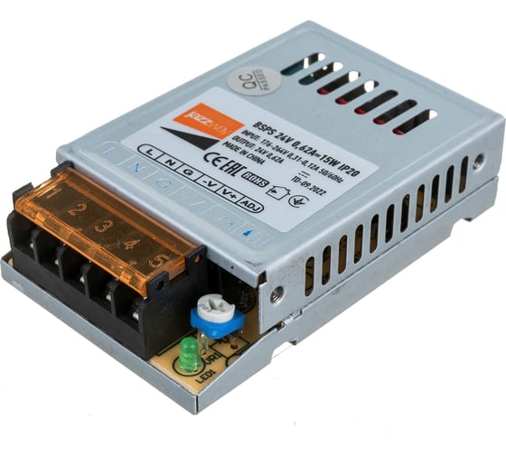 Блок питания для светодиодной ленты Jazzway PRO 15Вт 0.62А 24В IP20 BSPS 5018457 1