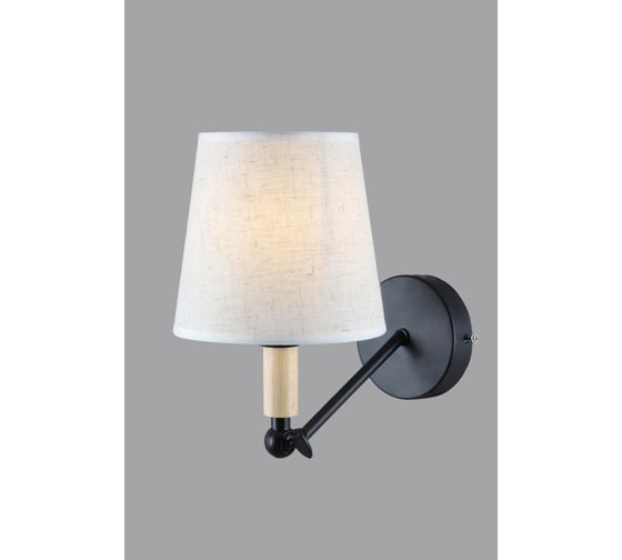 Бра Rivoli Buono, A1, светлое дерево с черным, Е141, 40W Б0044414