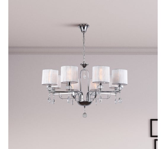 Люстра Rivoli 3033208, Flirt, P8, CR, 8E14, 40W Б0037684